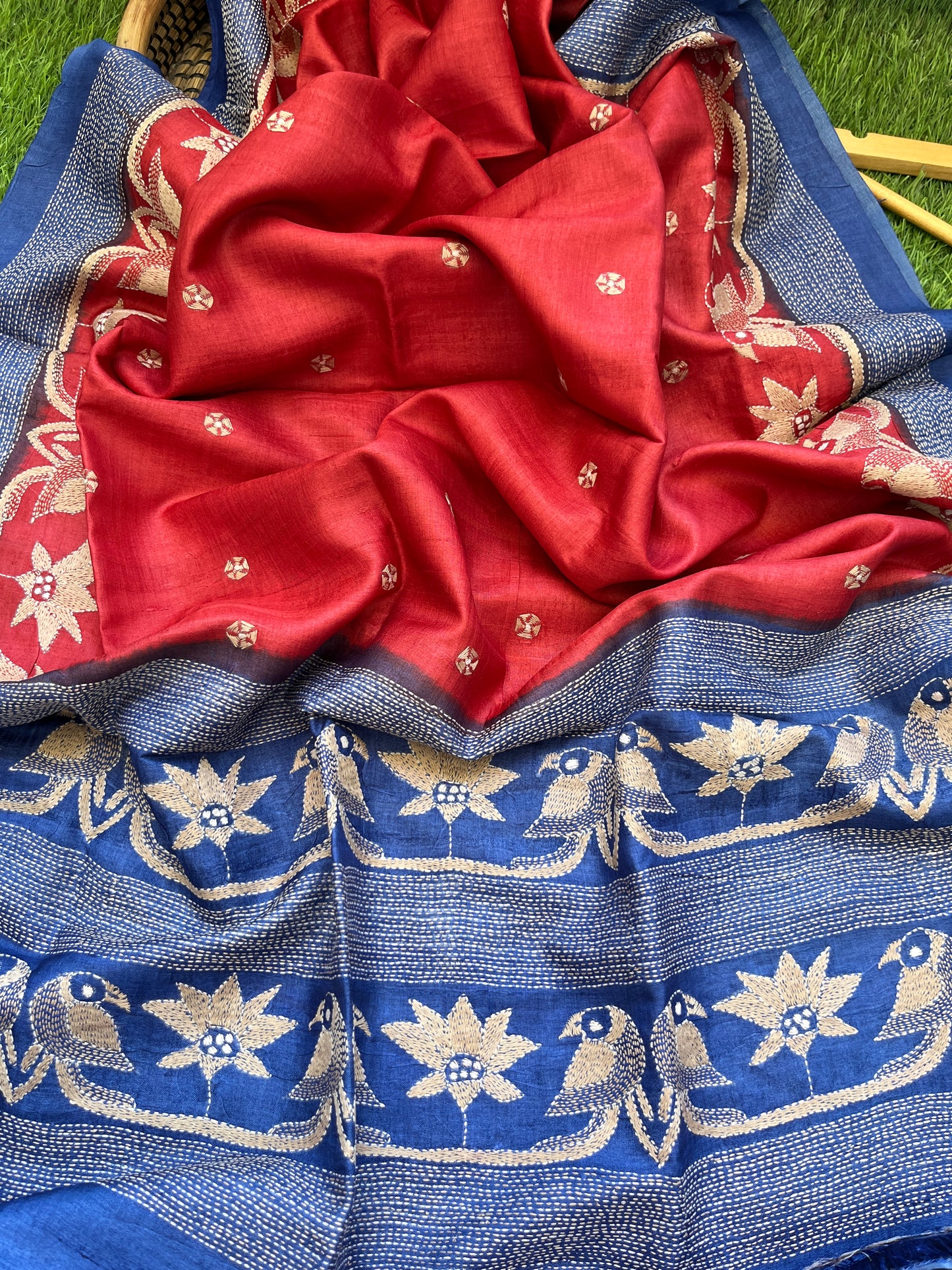 Silk Kantha Dupatta