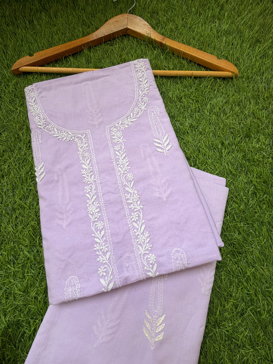 Cotton chikan kurta bottom