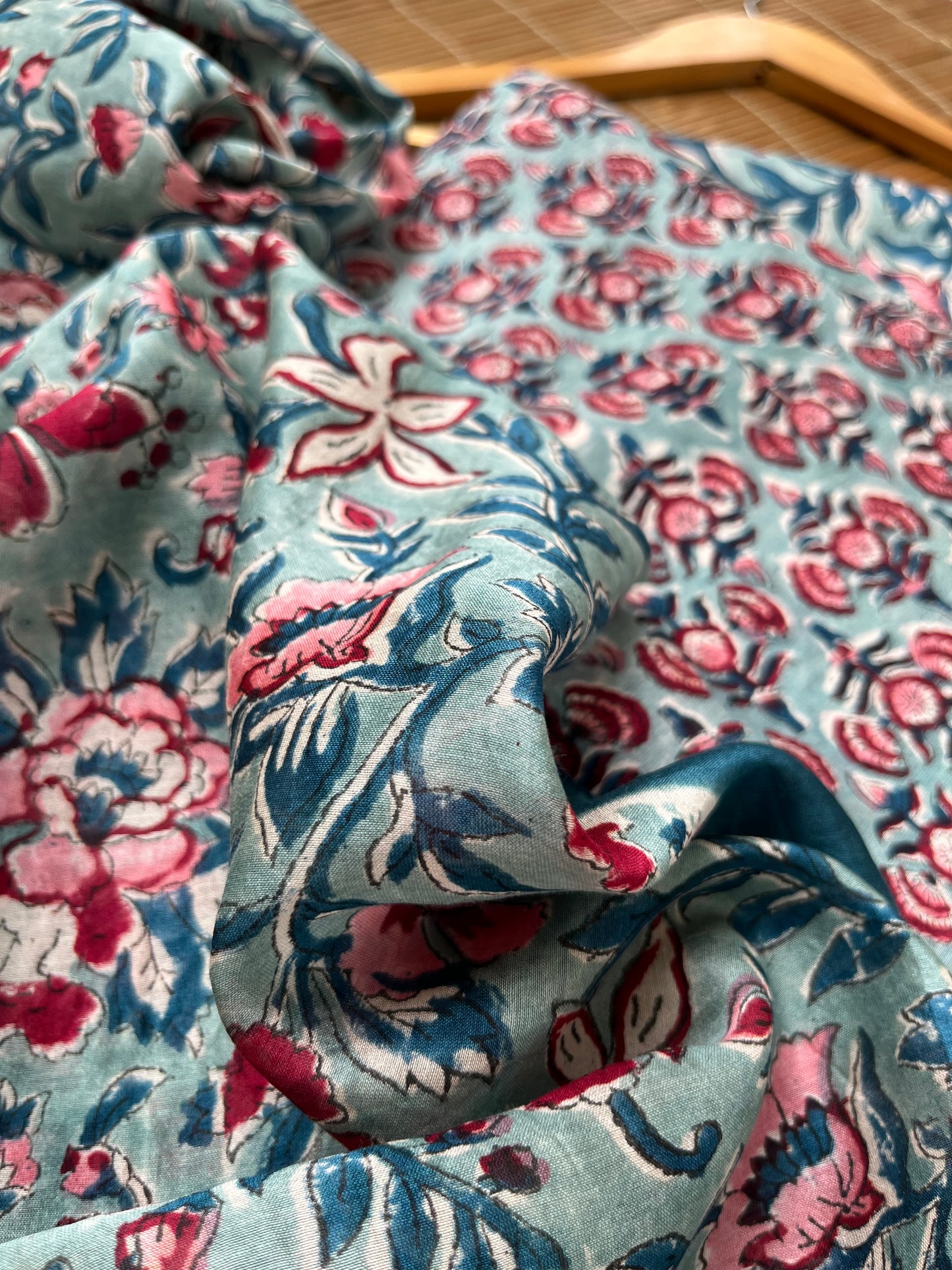Block print chanderi Dupatta Kurta bottom