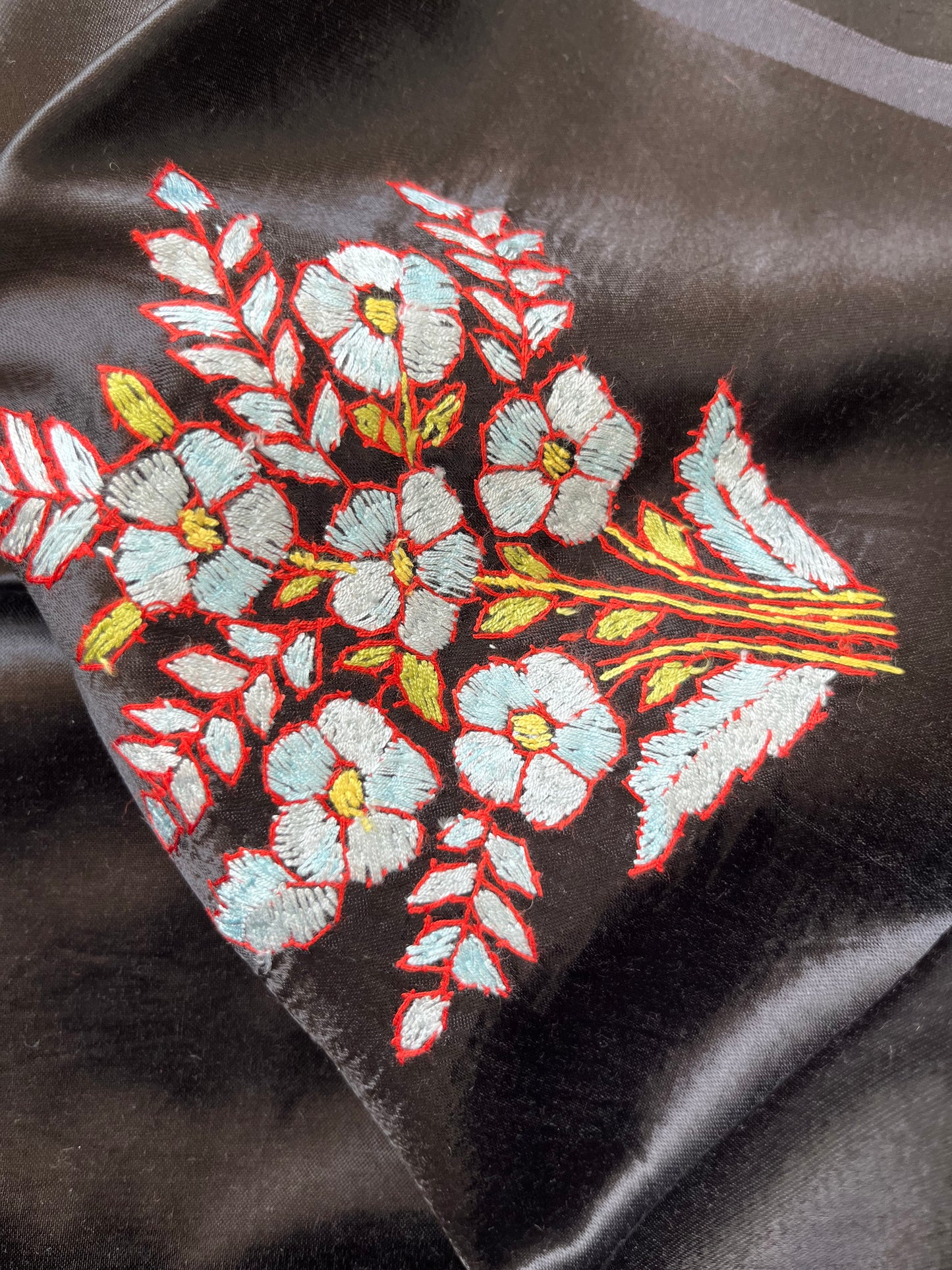 Mashru Silk kashmiri work kurta