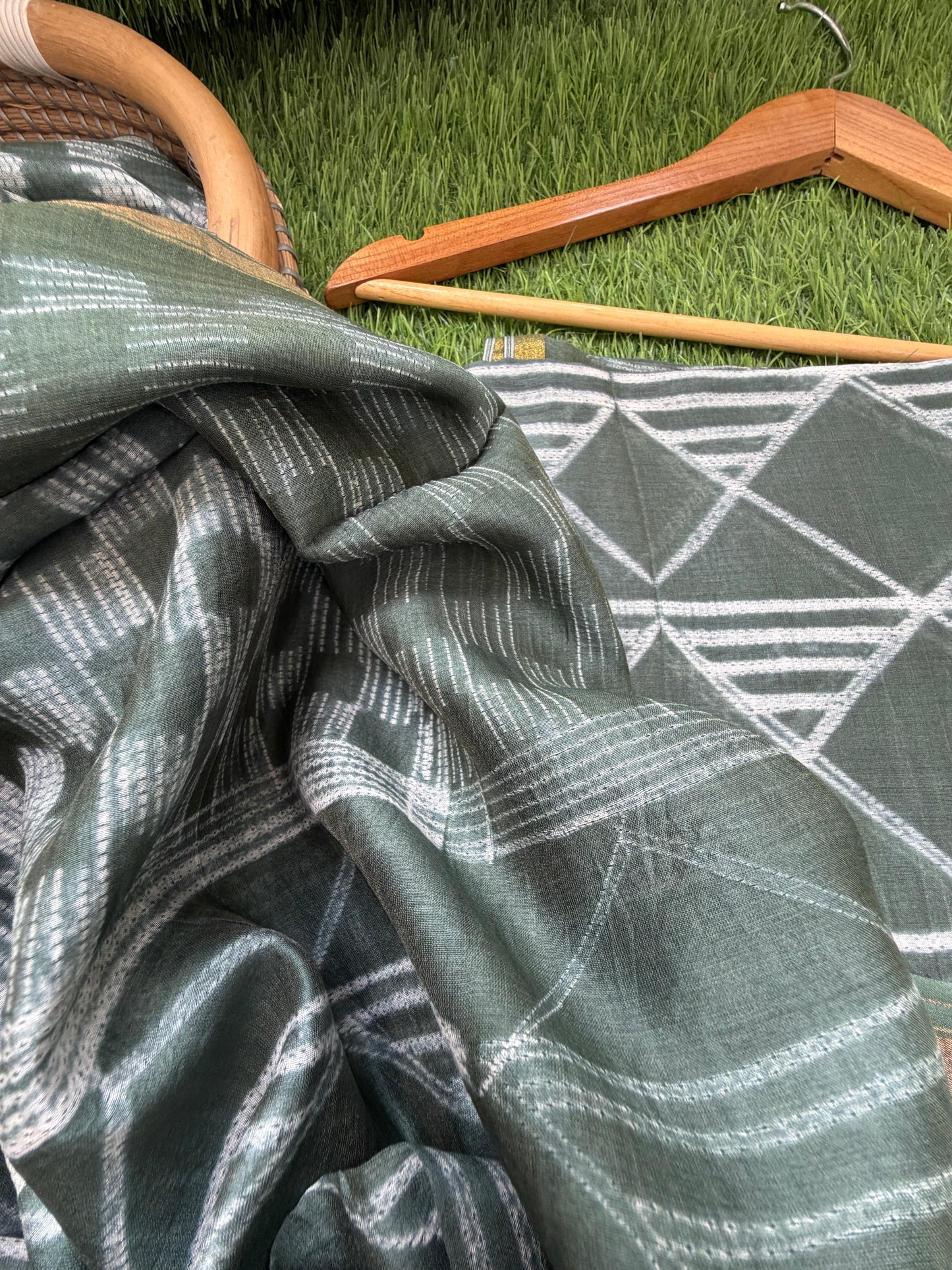 Chanderi Shibori kurta dupatta