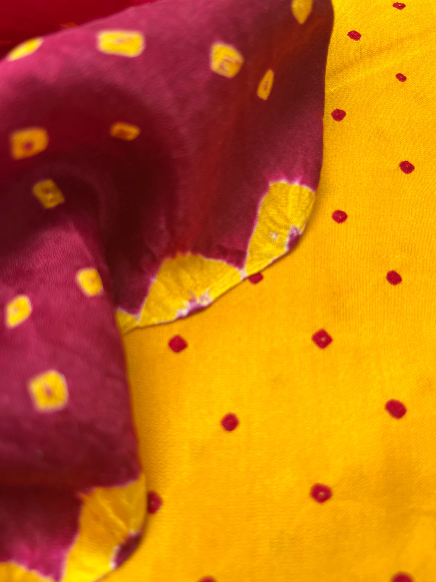 Gajji silk Bandhani dupatta kurta