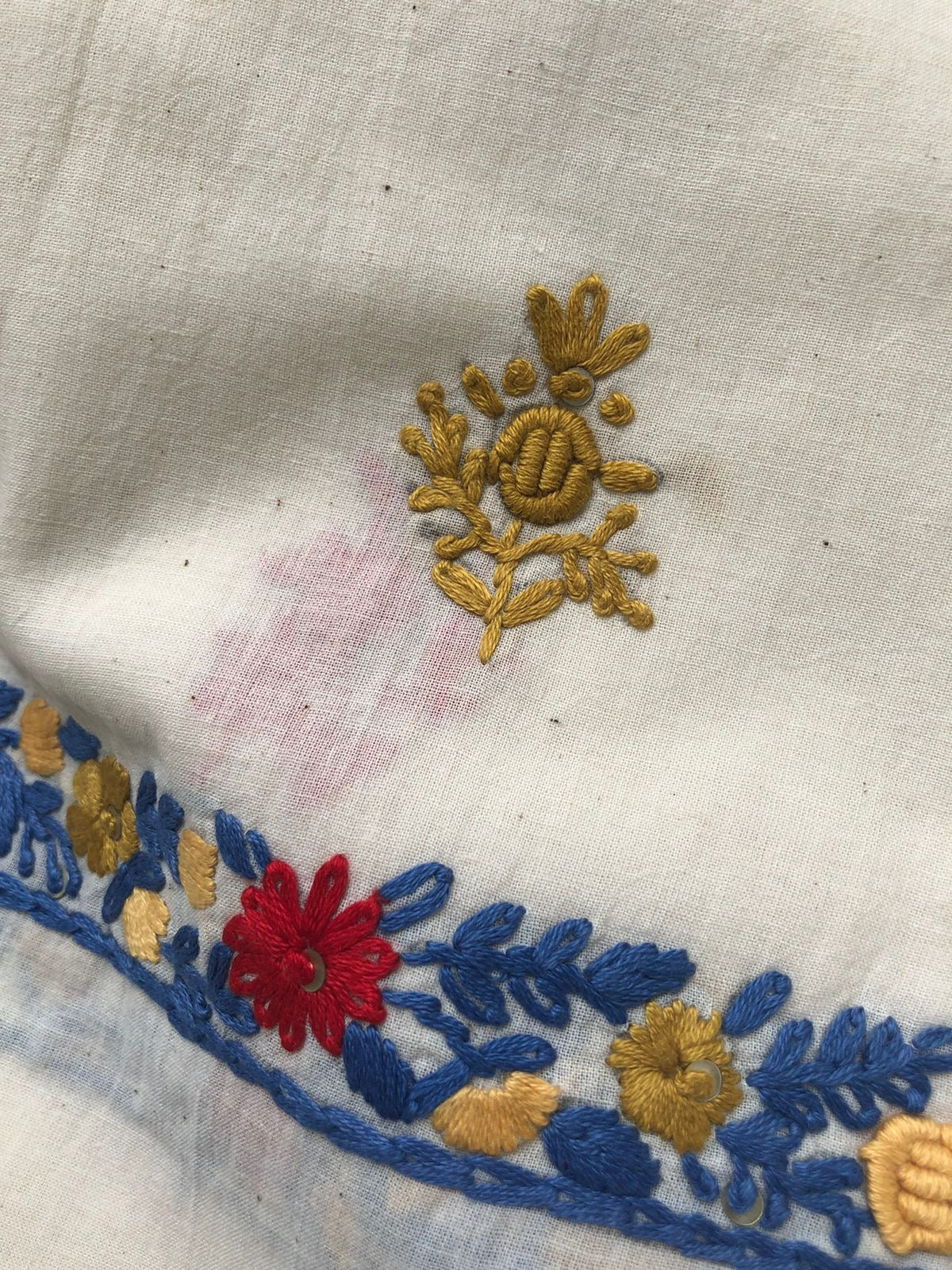 Handwoven Cotton embroidered kurta