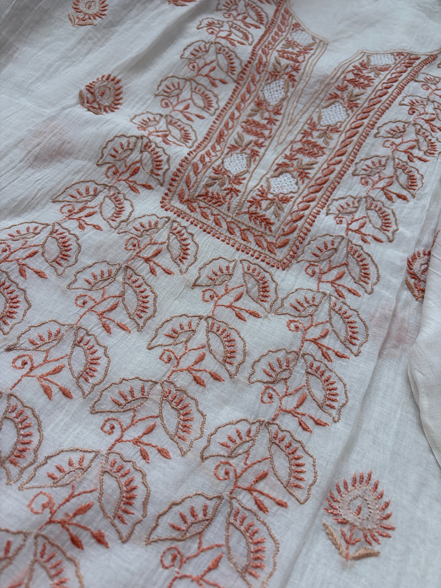 Chanderi Chikankari Kurta Dupatta
