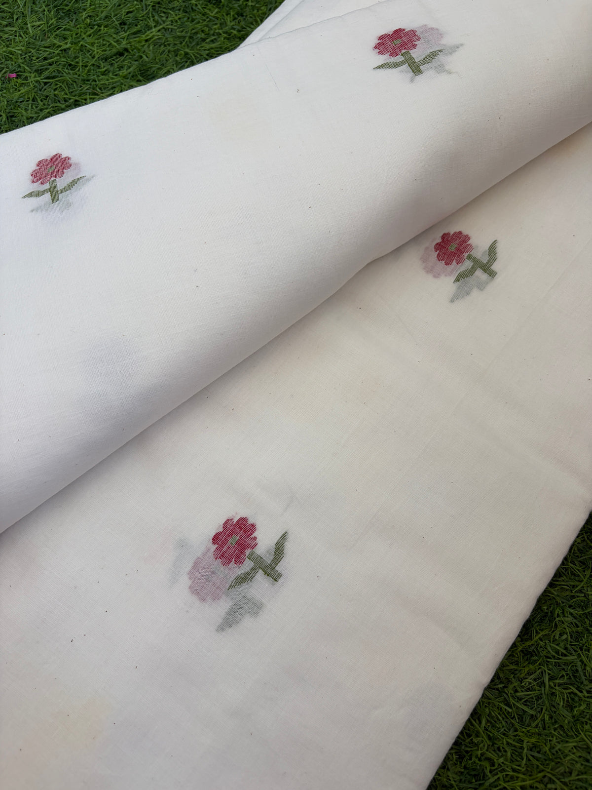Jaamdani mul fabric