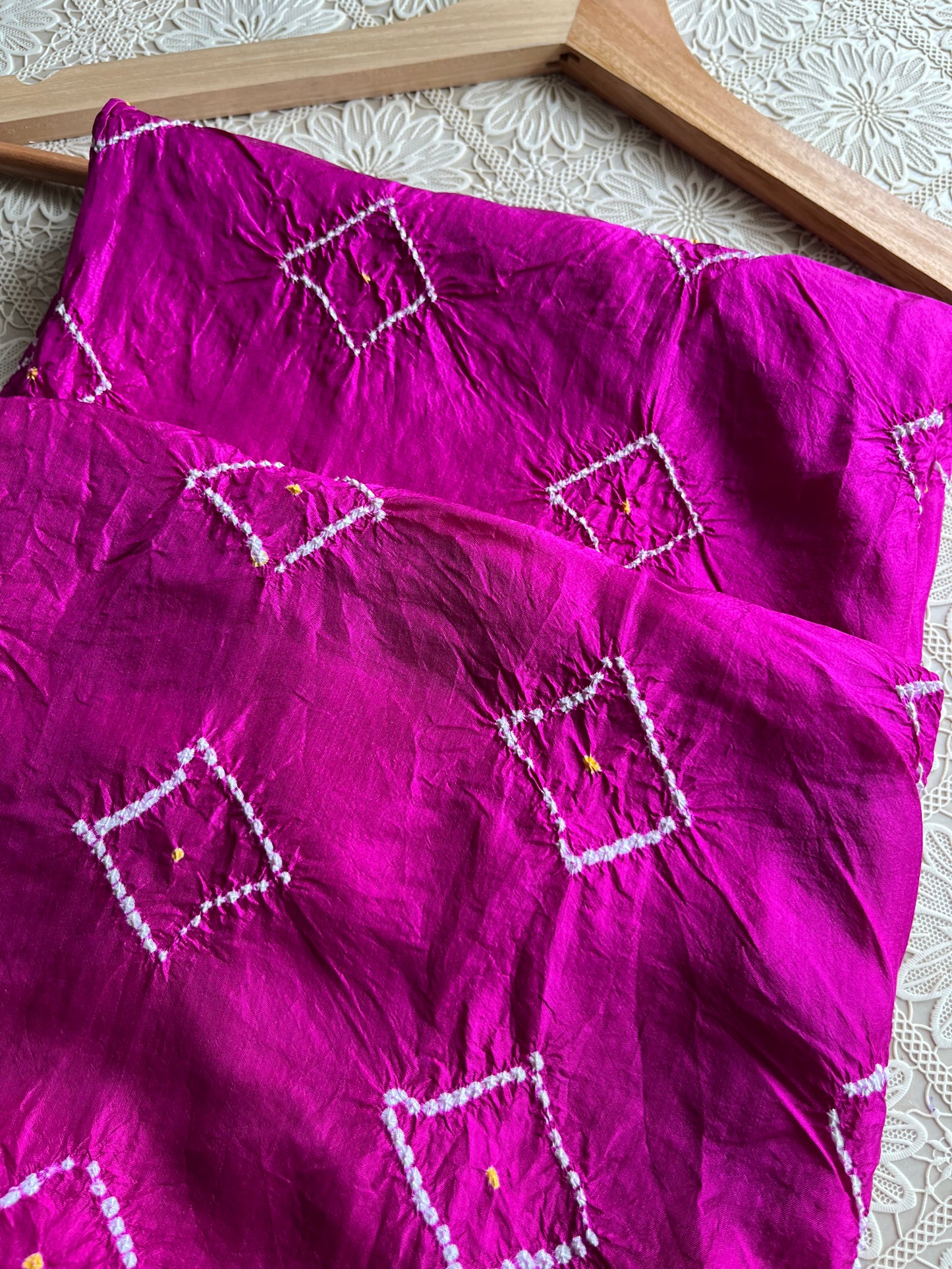 Mulberry Silk bandhani kurta