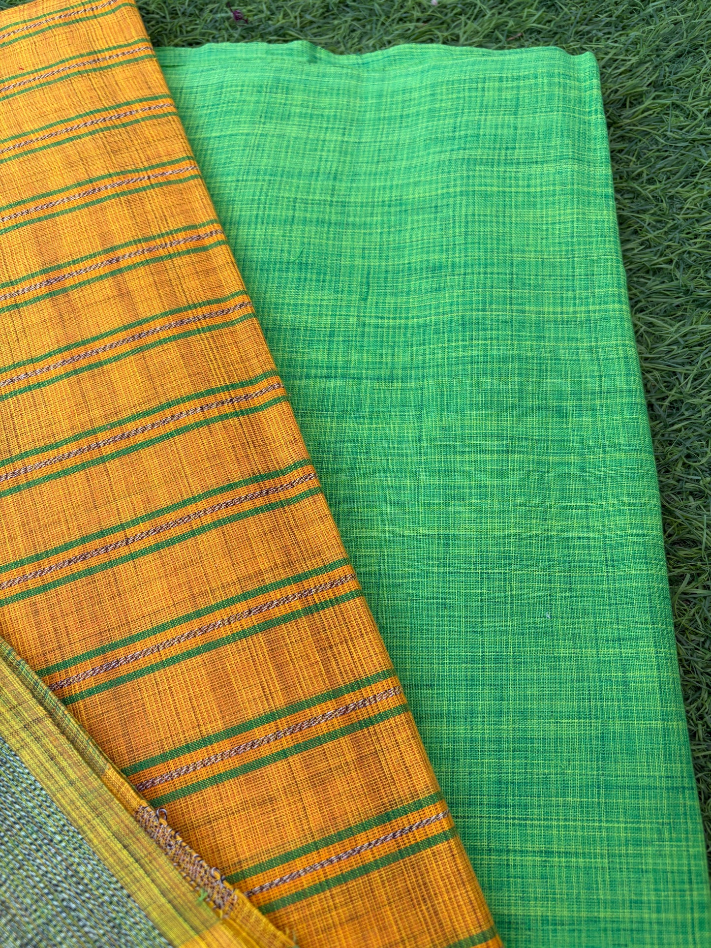 Mangalgiri Cotton 3 pc set - kurta Bottom Dupatta