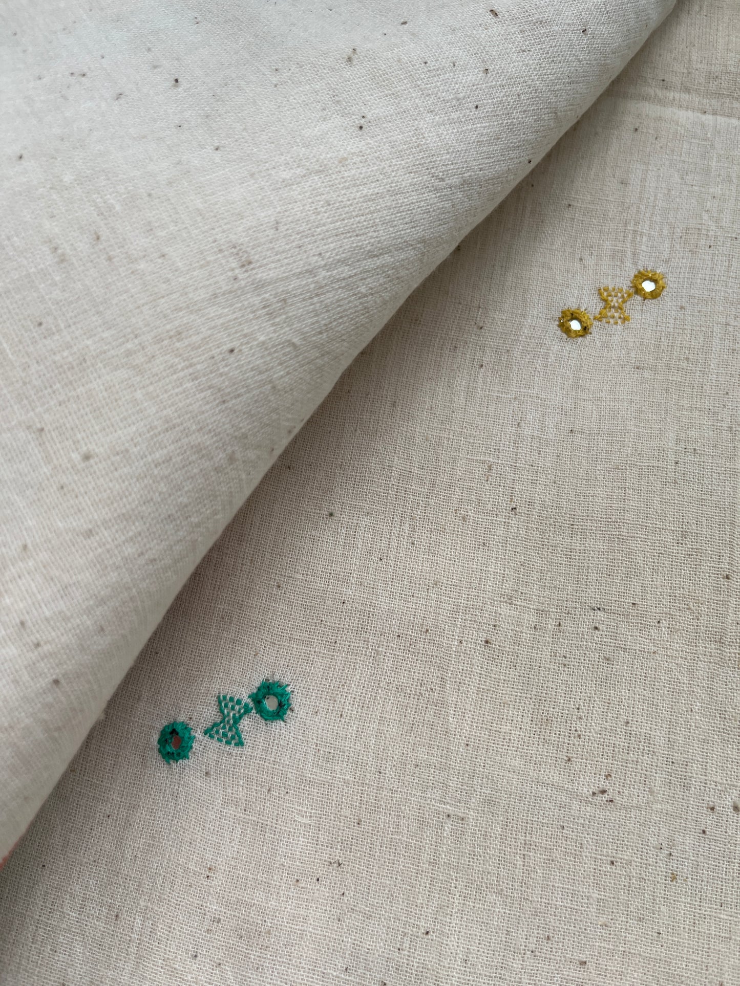 Handwoven organic kala Cotton kurta bottom dupatta