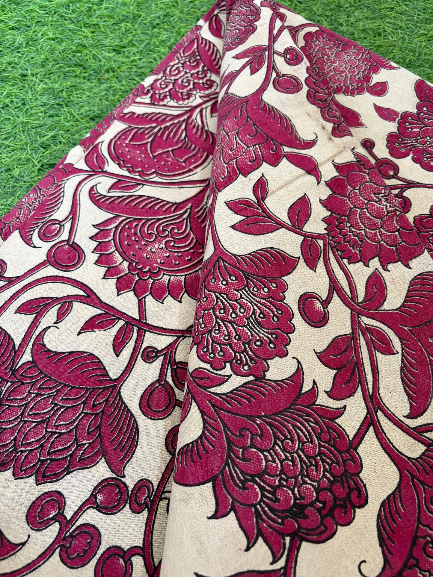 Mangalgiri cotton kalamkari print