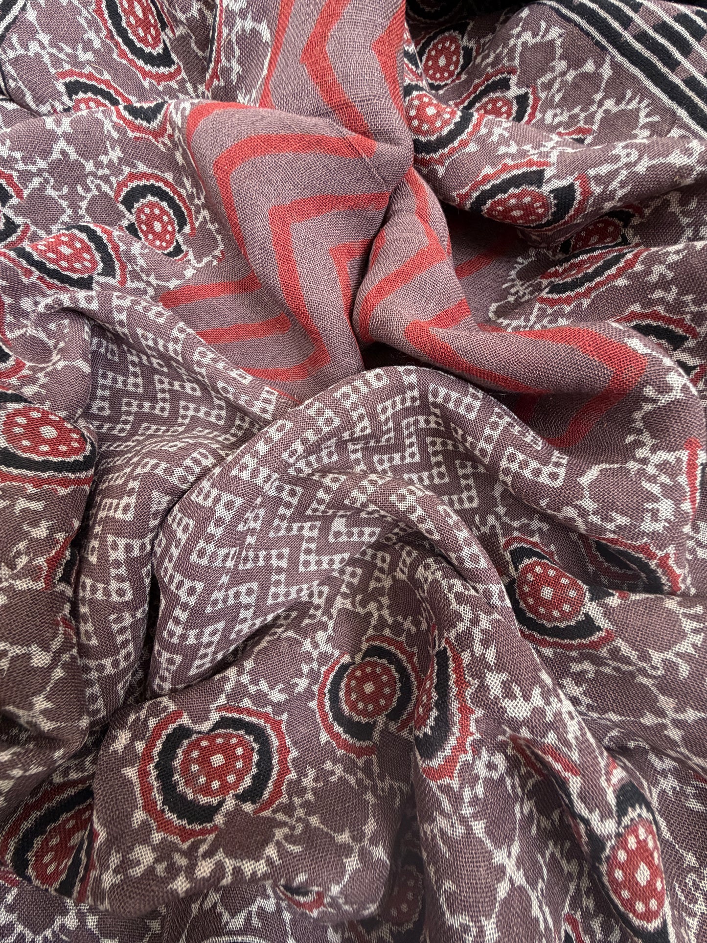 Linen Ajrakh Kurta and dupatta
