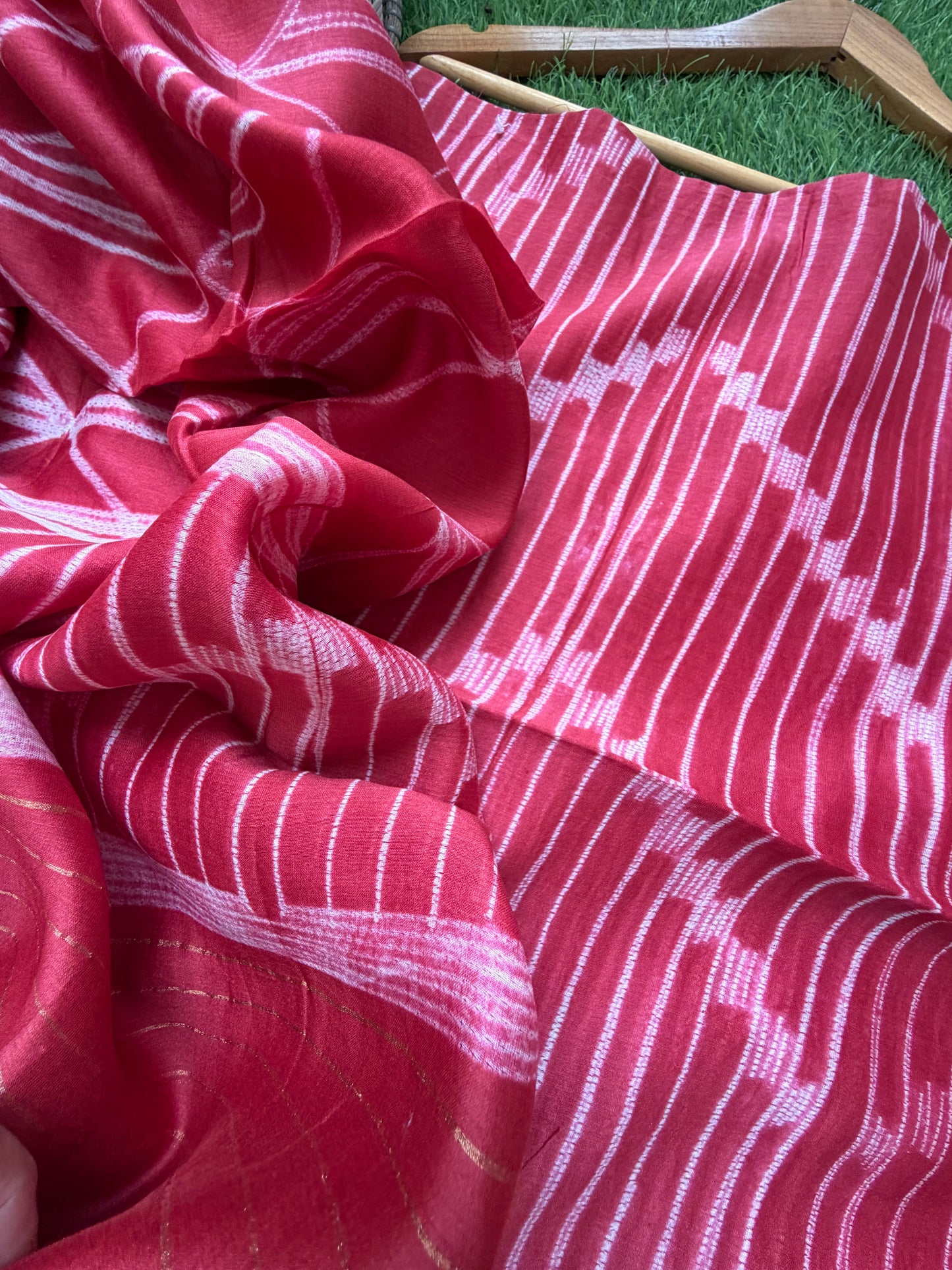Chanderi Shibori kurta dupatta
