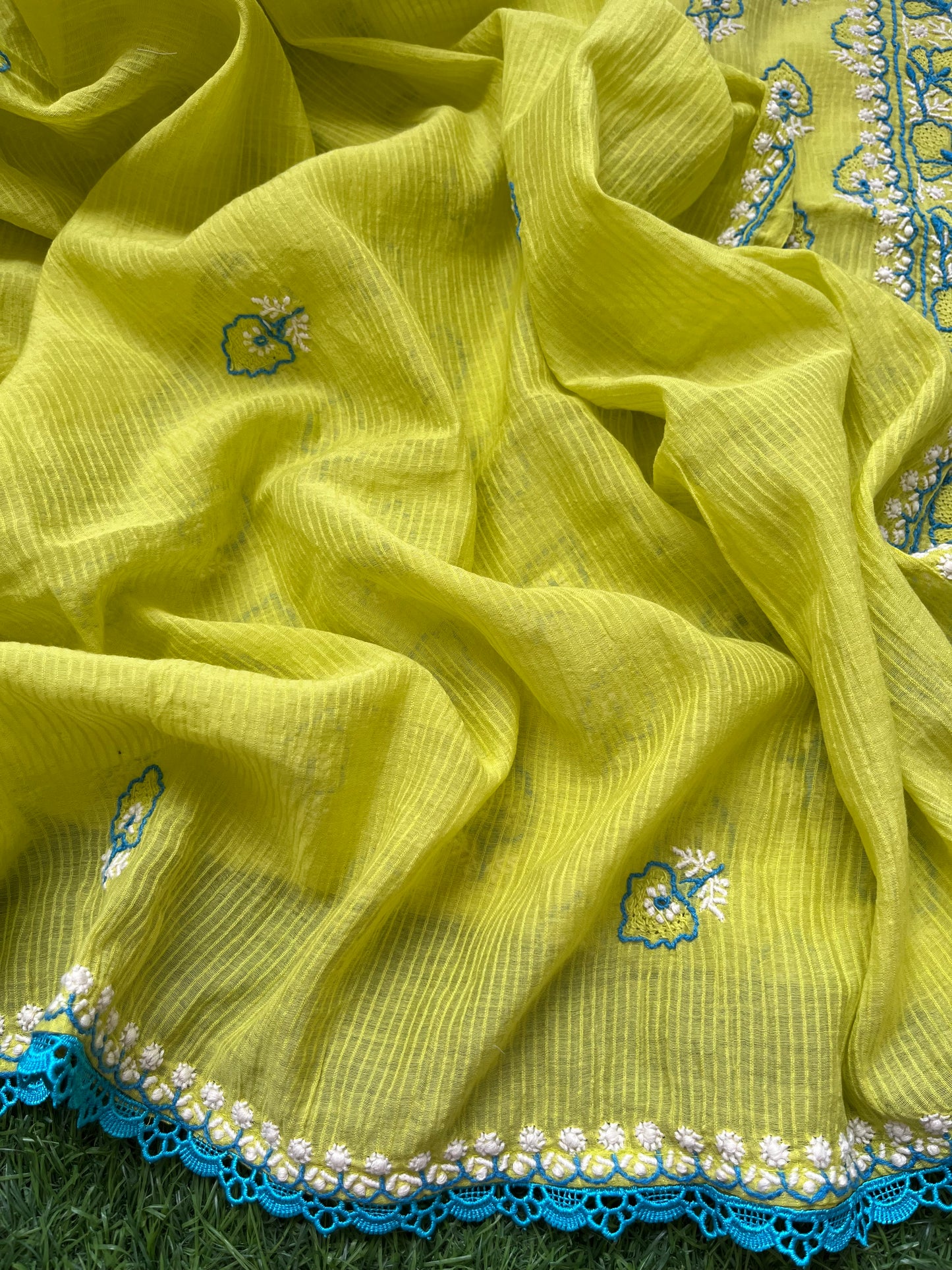 Chanderi Chikankari Kurta Dupatta