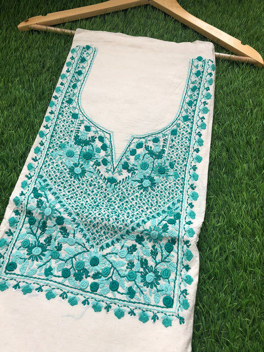 Handwoven Cotton embroidered kurta