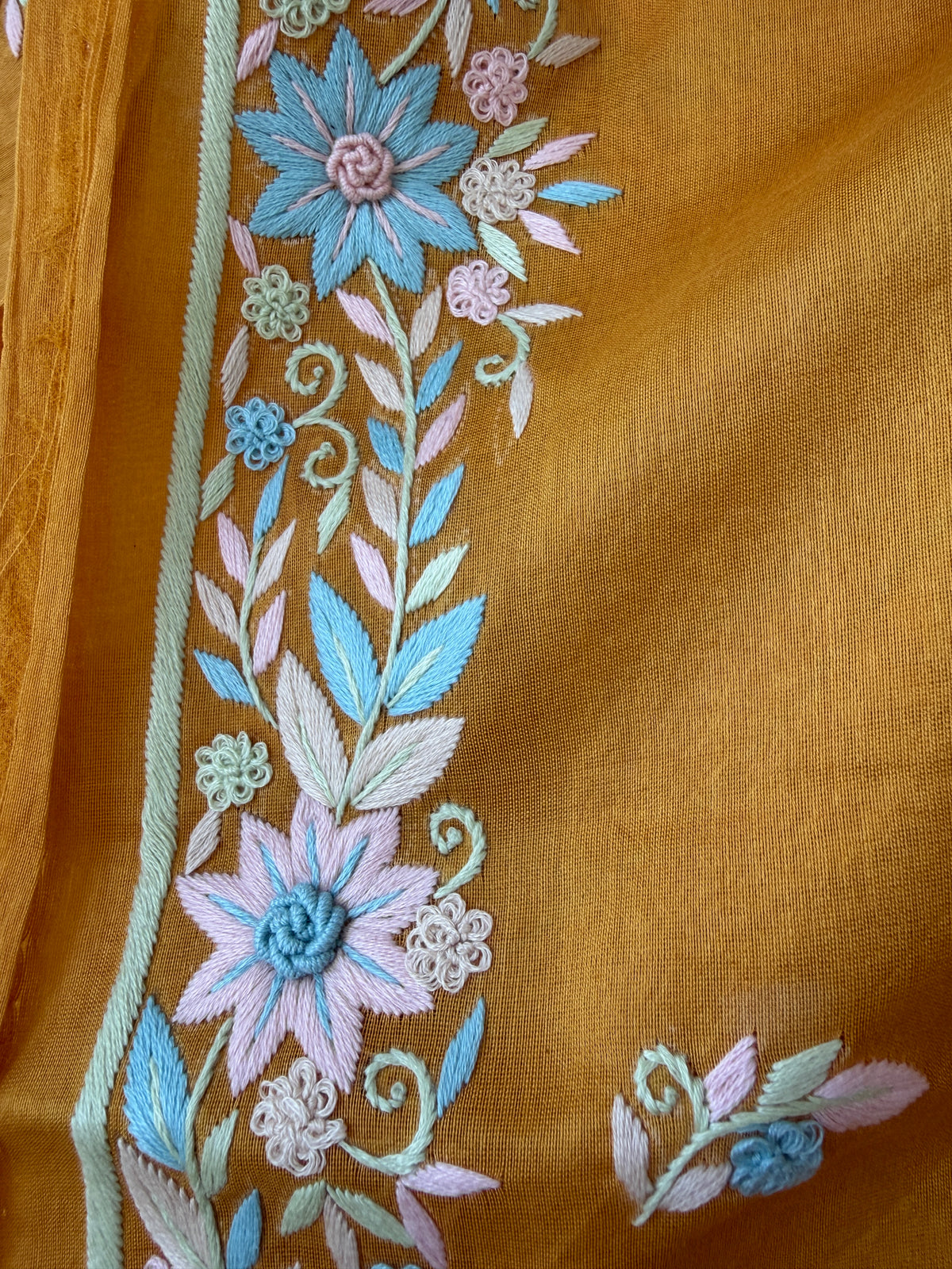 Chanderi silk thread work Kurta