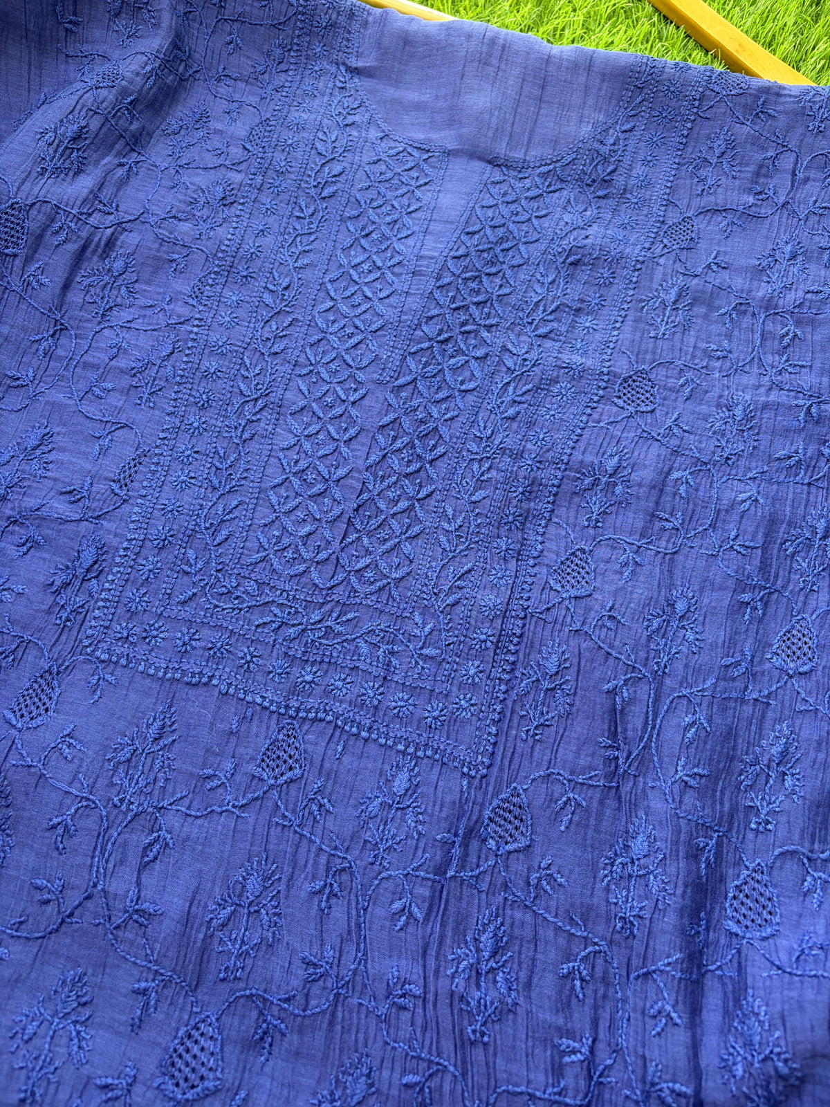 Chanderi Chikankari Kurta Dupatta