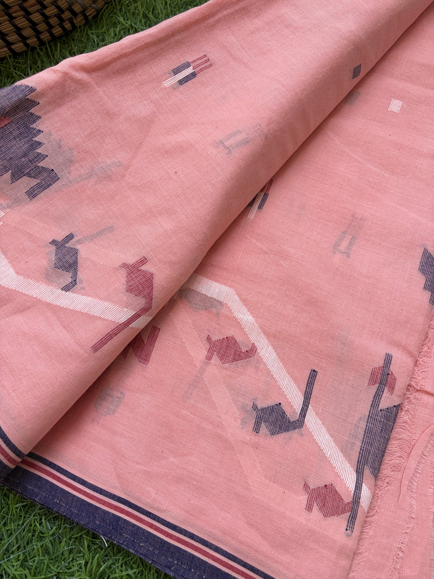 Jaamdani mul fabric