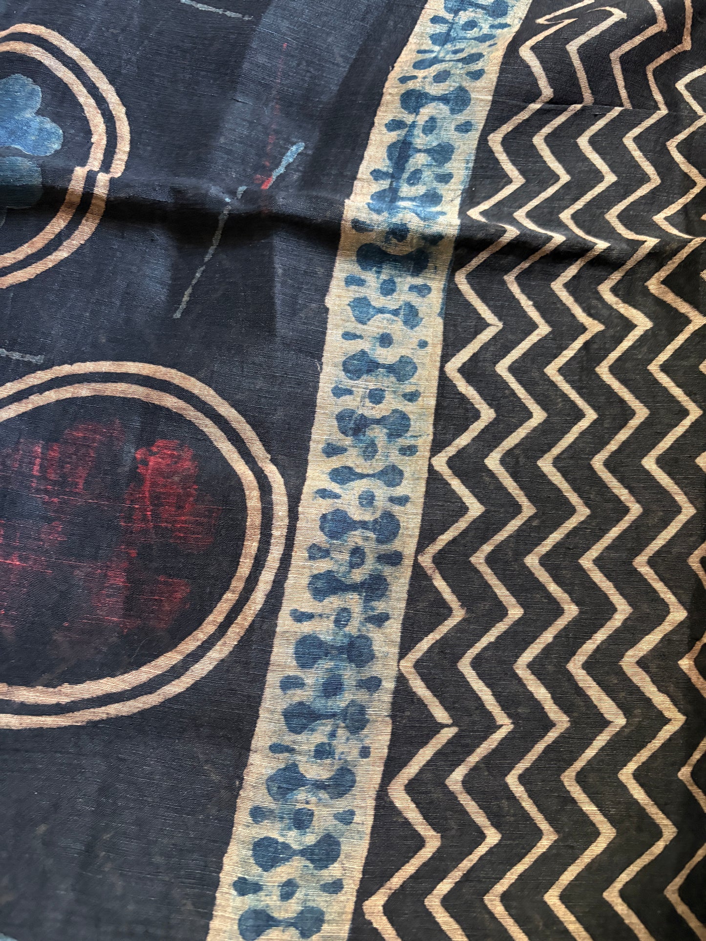 Linen Ajrakh Kurta and dupatta