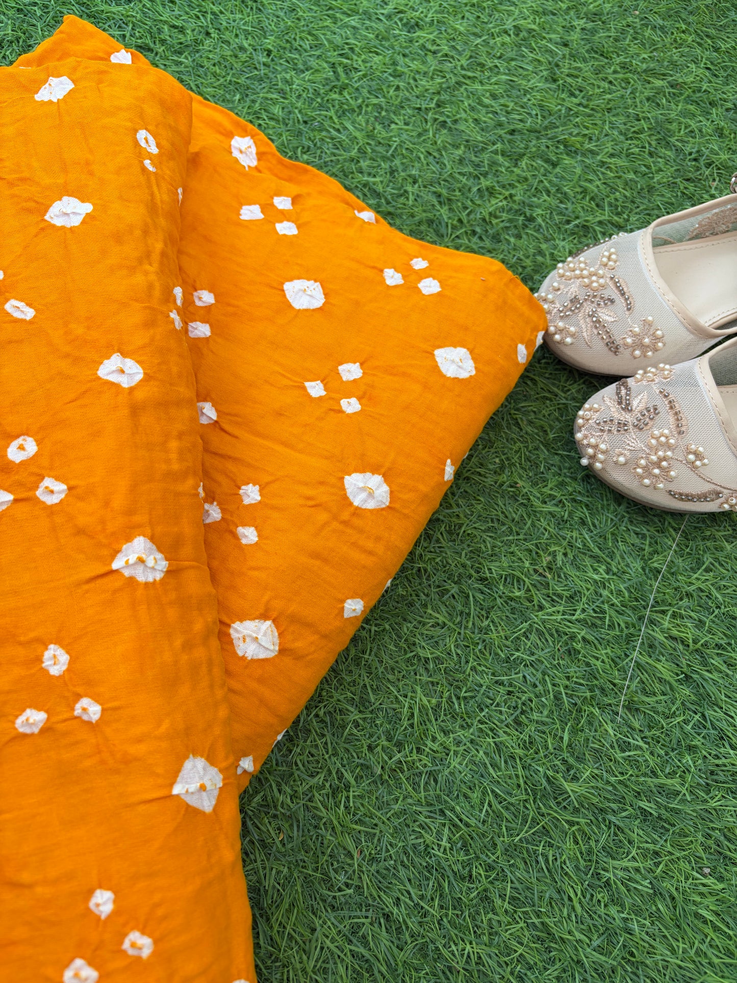 Cotton bandhani kurta