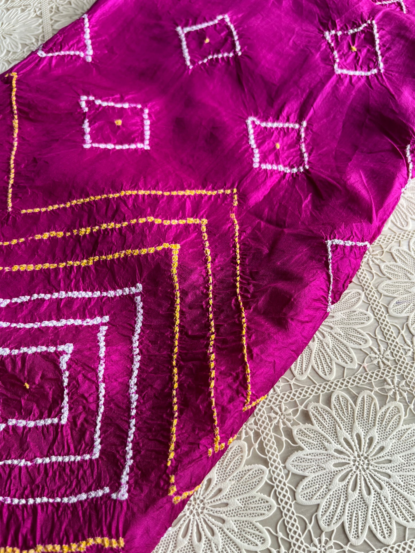 Mulberry Silk bandhani kurta
