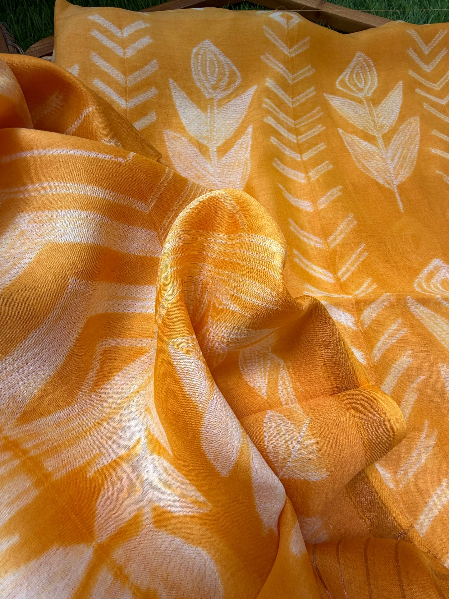 Chanderi Shibori kurta dupatta