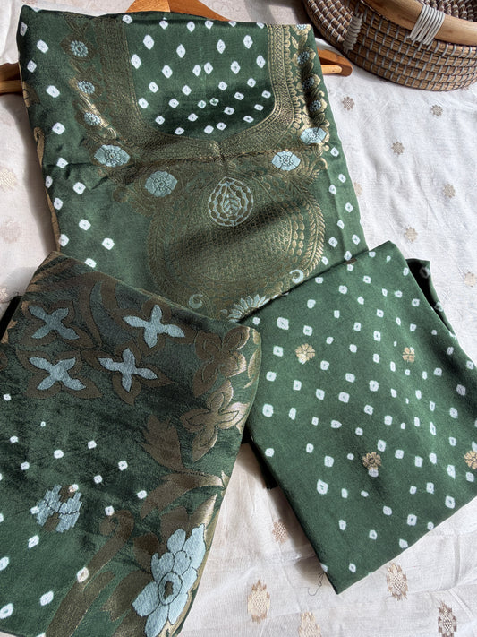 Modal Bandhani kurta bottom dupatta