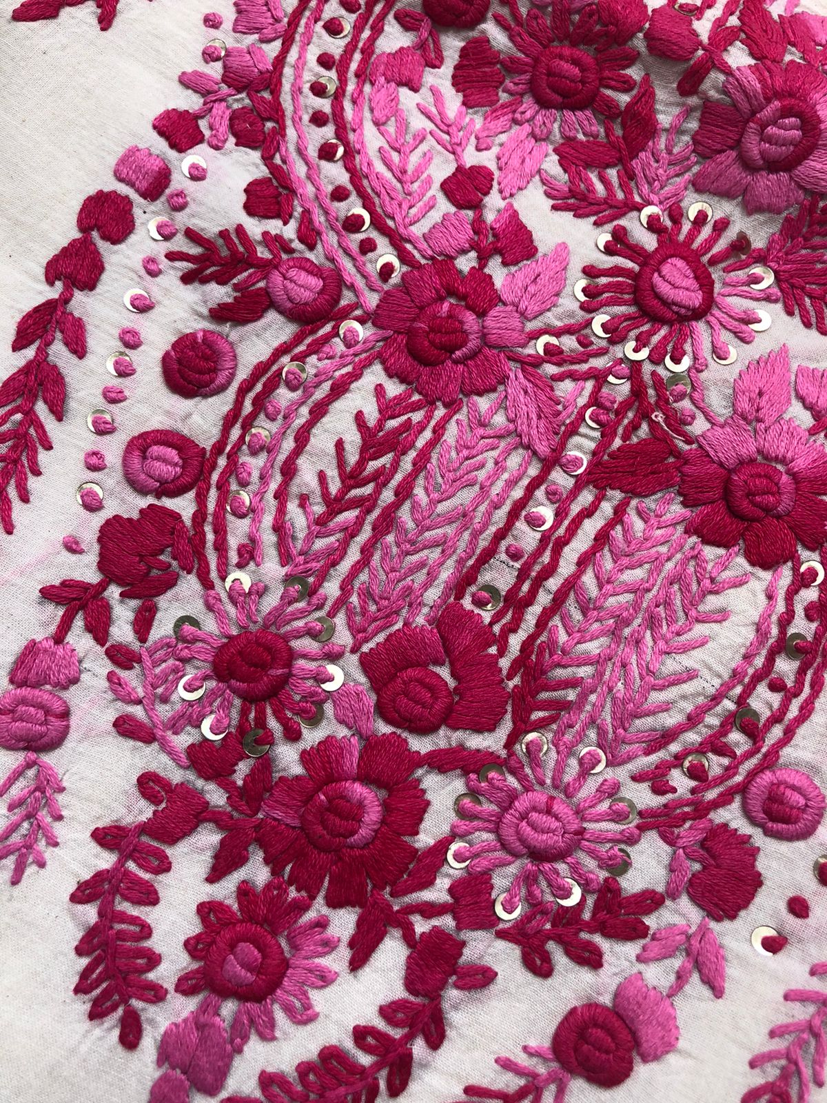 Handwoven Cotton embroidered kurta