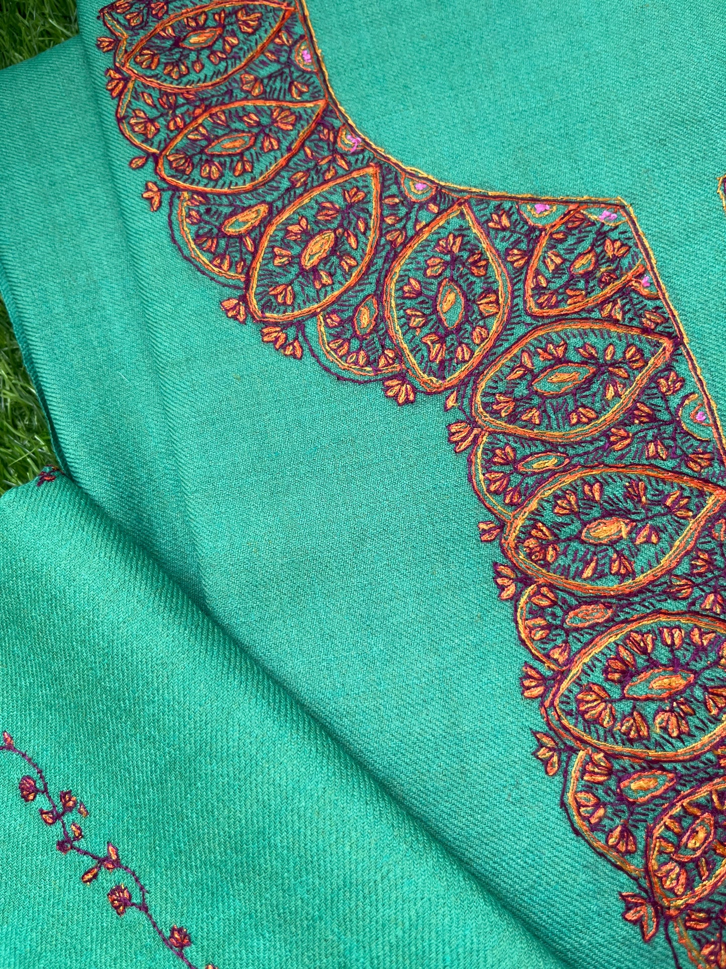 Woollen hand embroidered suit