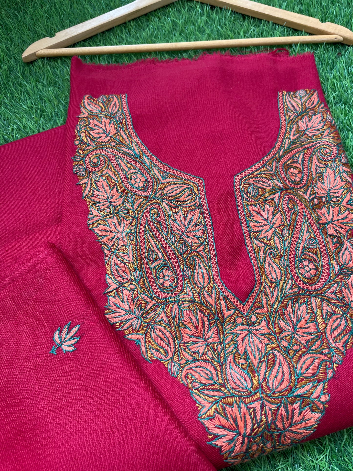 Woollen hand embroidered suit
