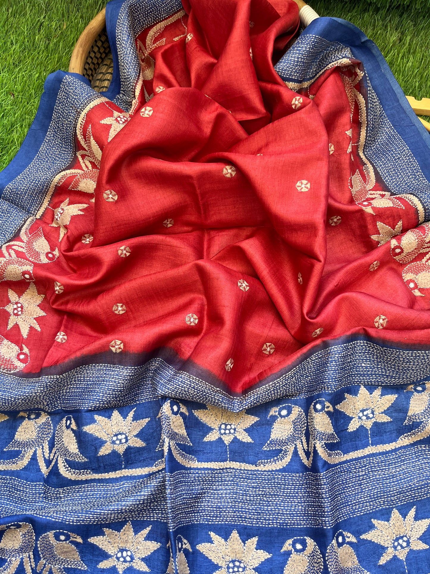 Silk Kantha Dupatta