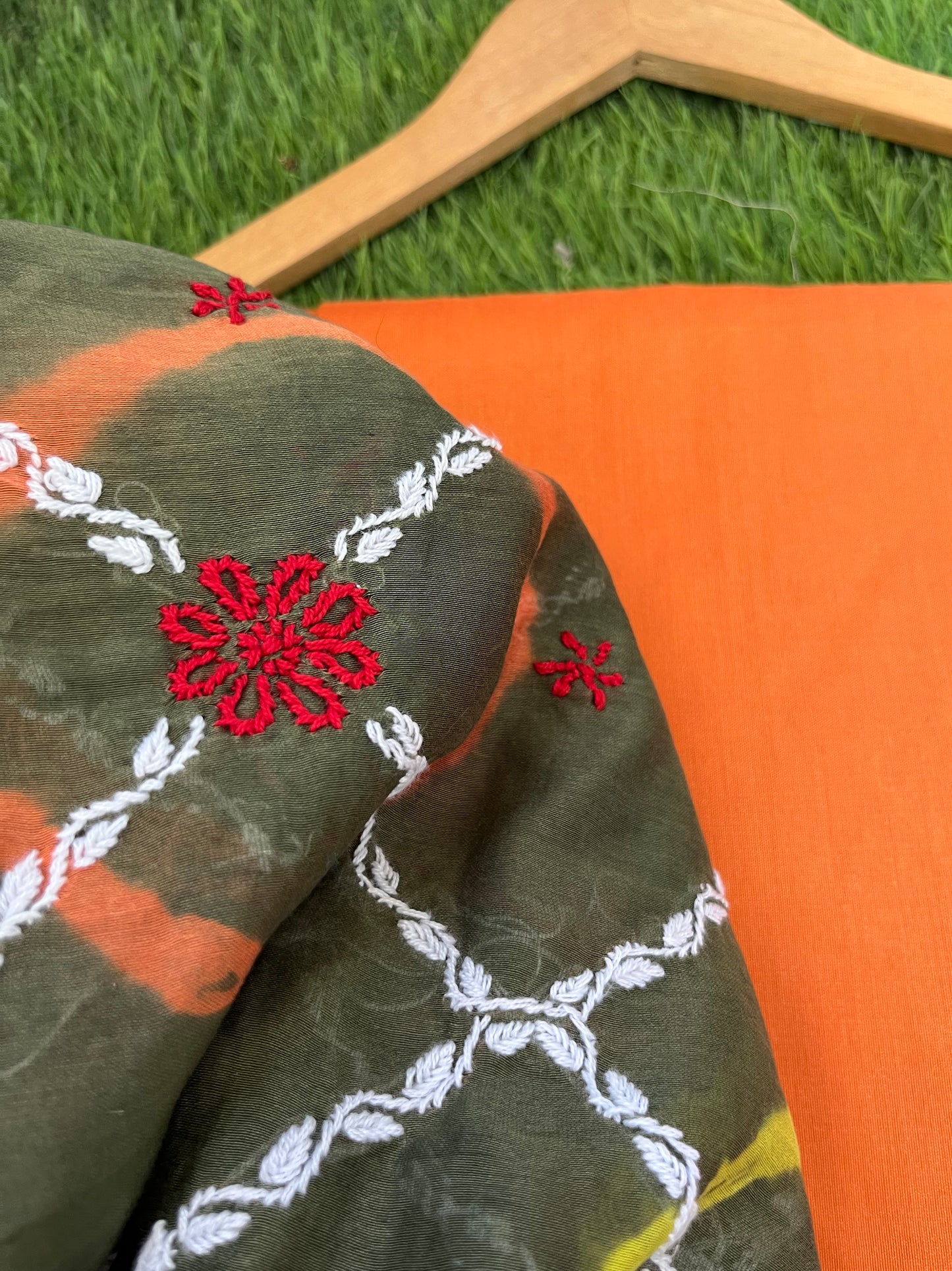 Cotton silk kurta bottom chanderi dupatta