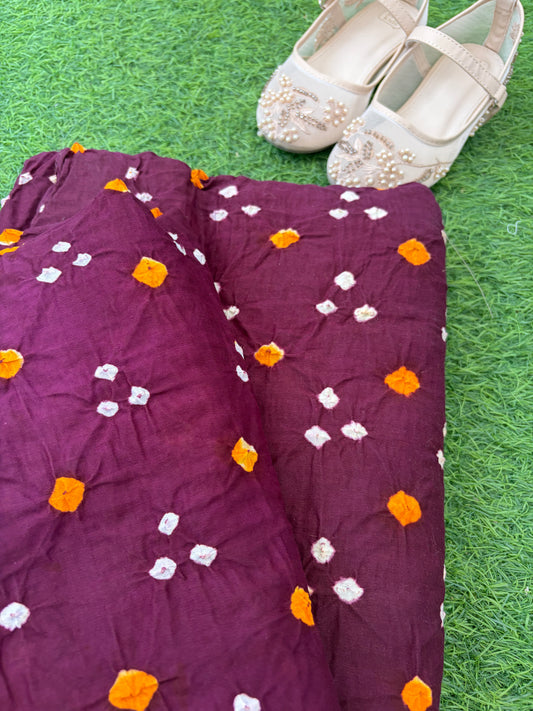 Cotton bandhani kurta