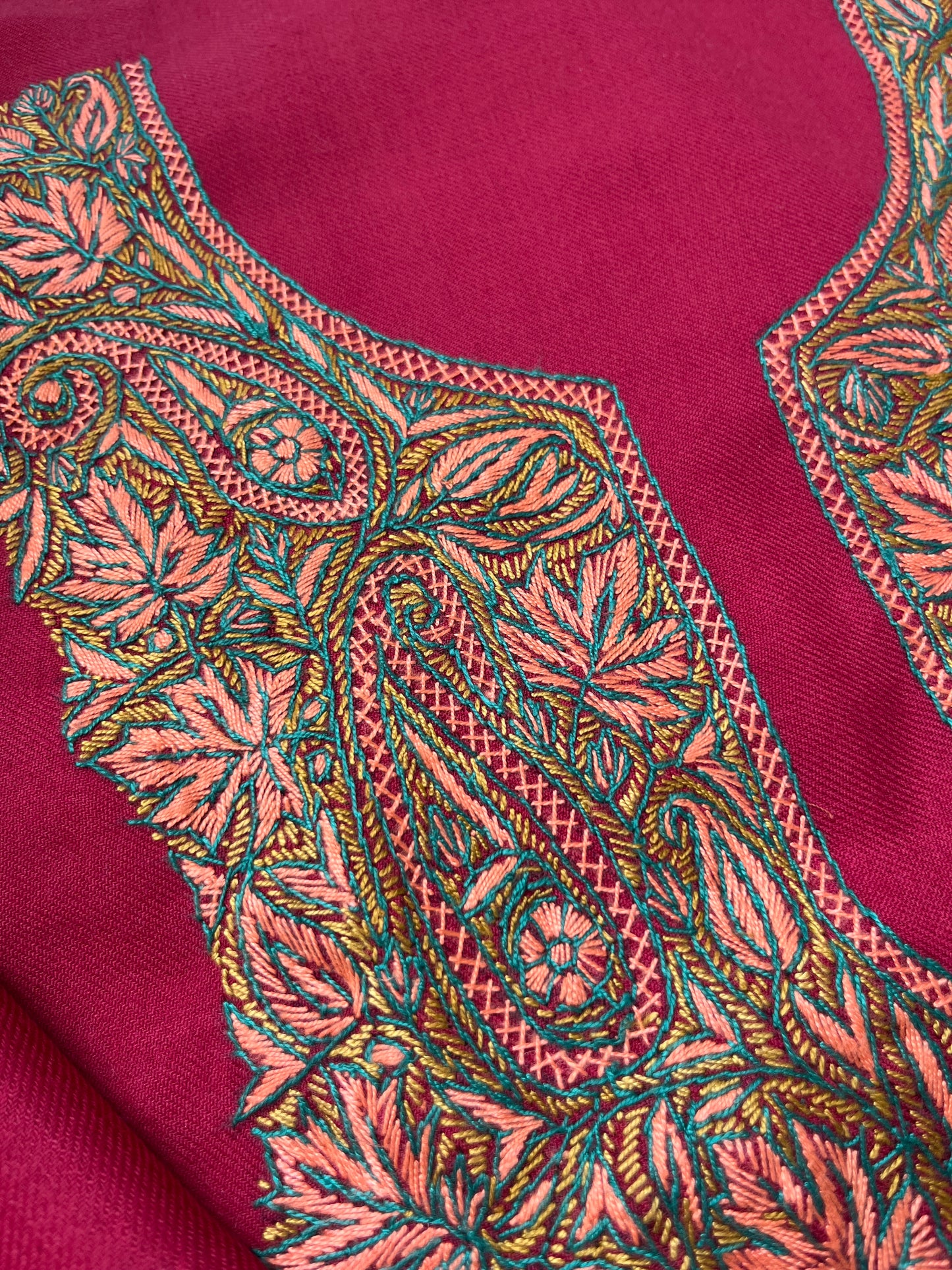 Woollen hand embroidered suit