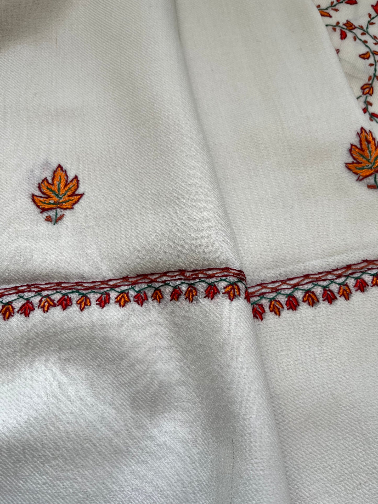 Sozni- Woollen hand embroidered suit