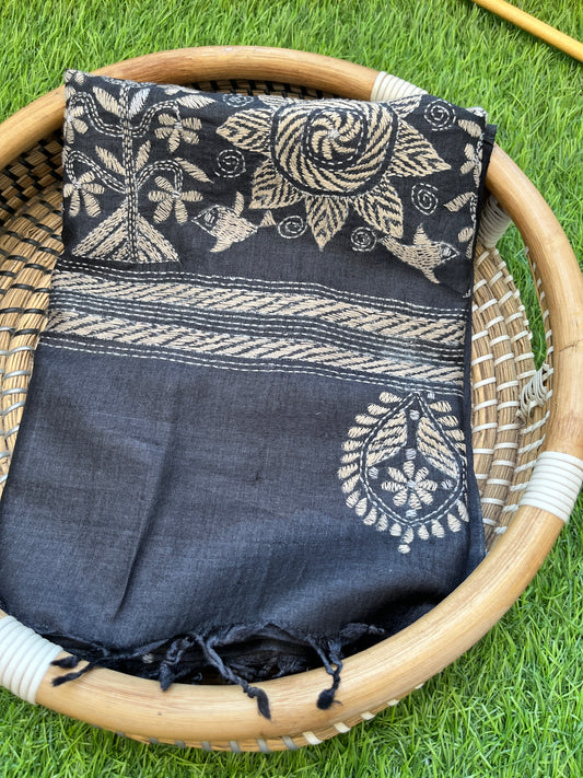 Silk Kantha Dupatta