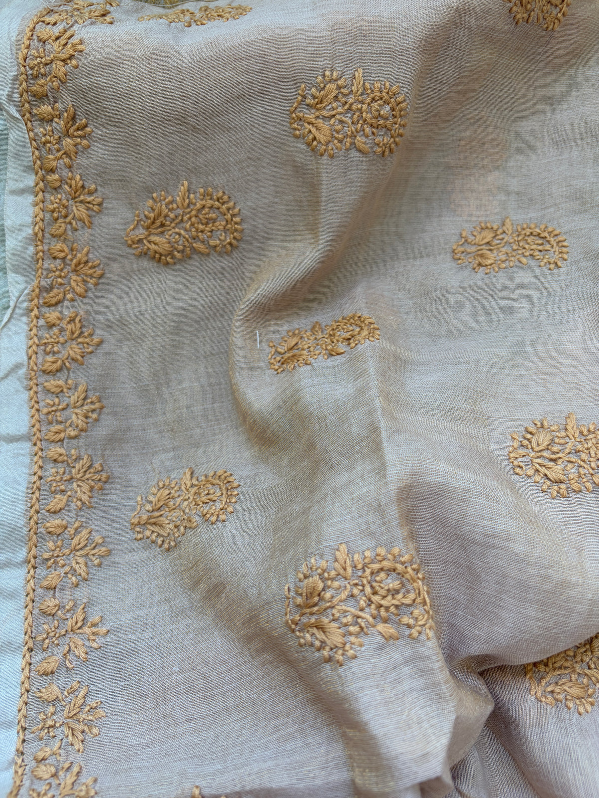 Chikankari chanderi Kurta
