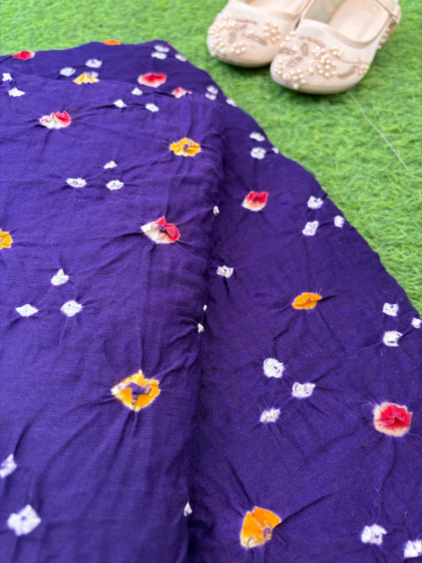 Cotton bandhani kurta