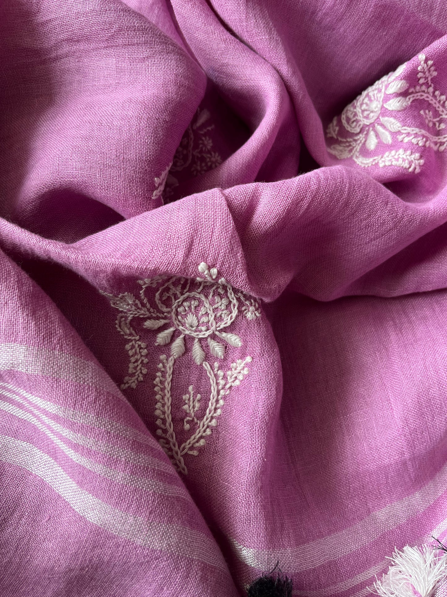 Cotton block print kurta bottom fabric chikan work dupatta