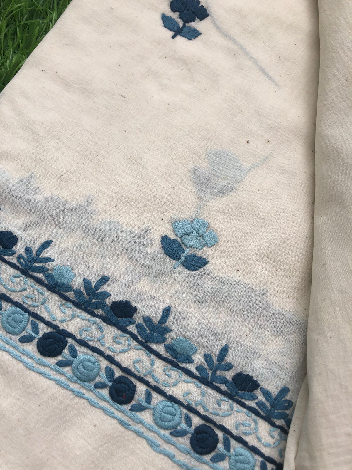 Handwoven Cotton embroidered kurta