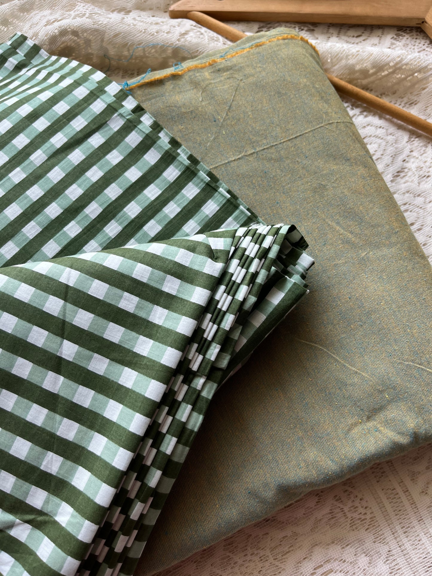 Check Cotton kurta Bottom