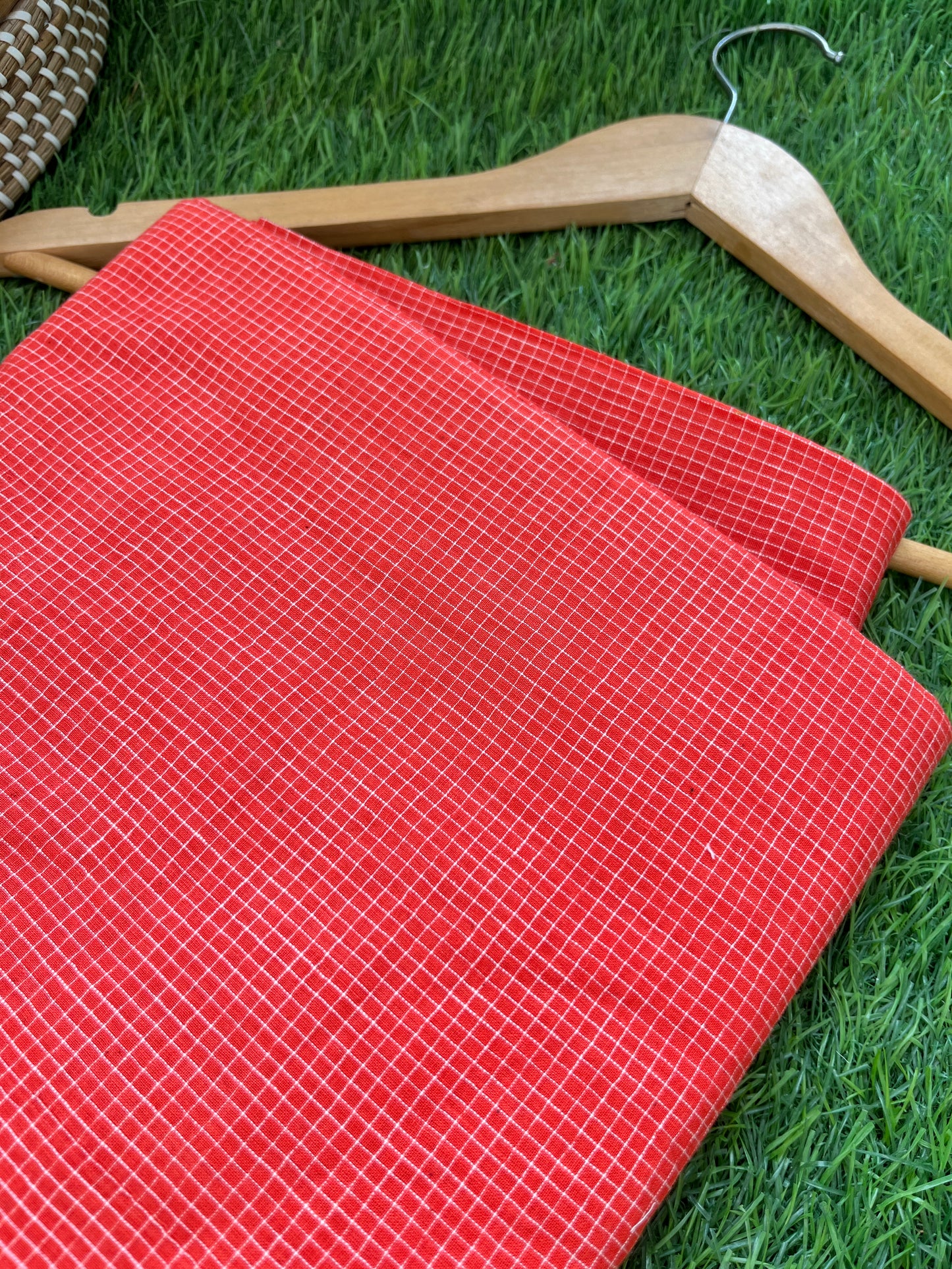 Handwoven Pure Cotton Khadi checks