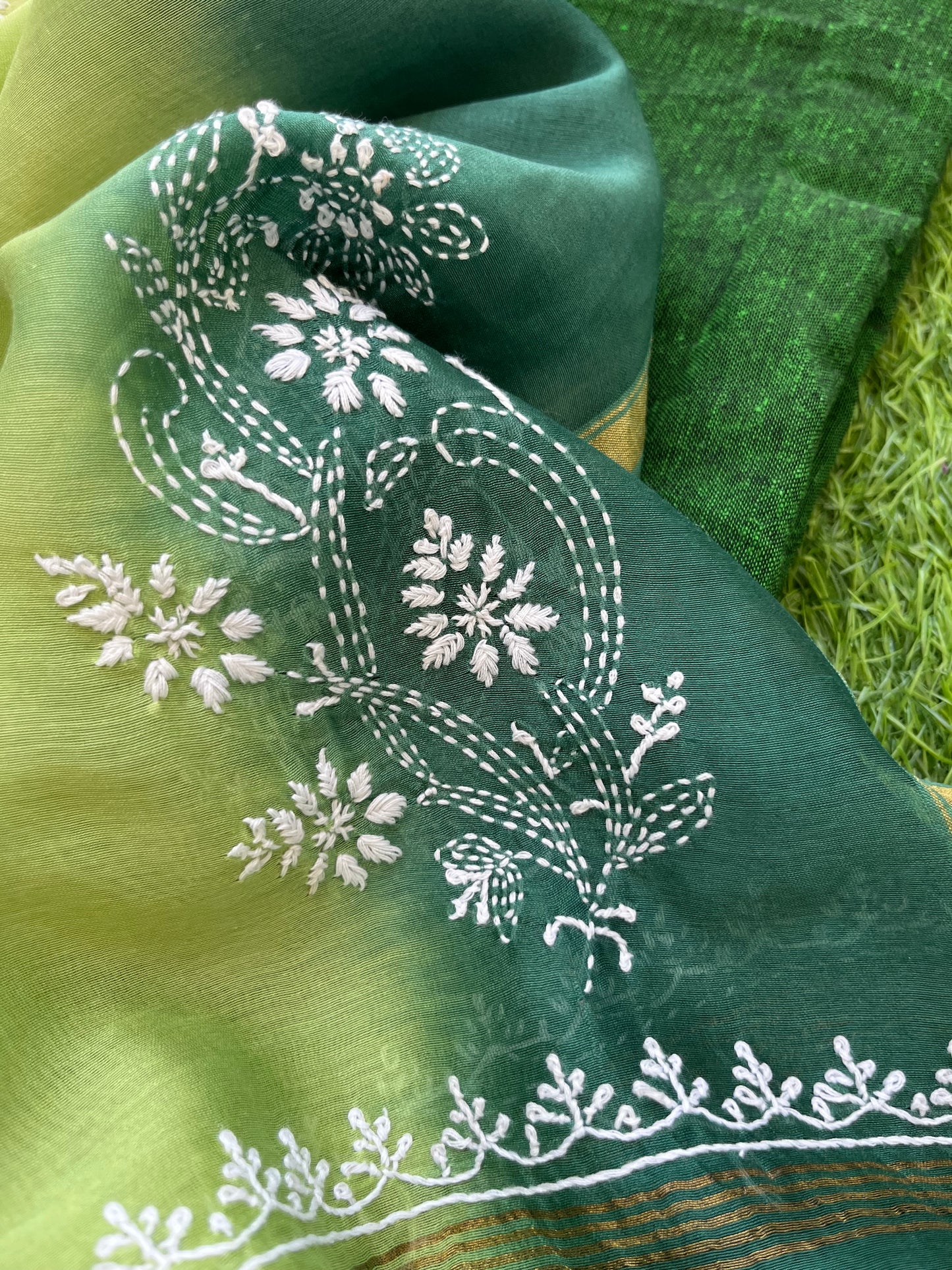 Kala cotton  kurta bottom chanderi dupatta