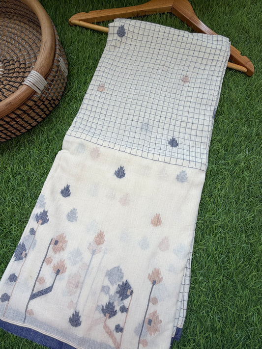 Jaamdani mul fabric