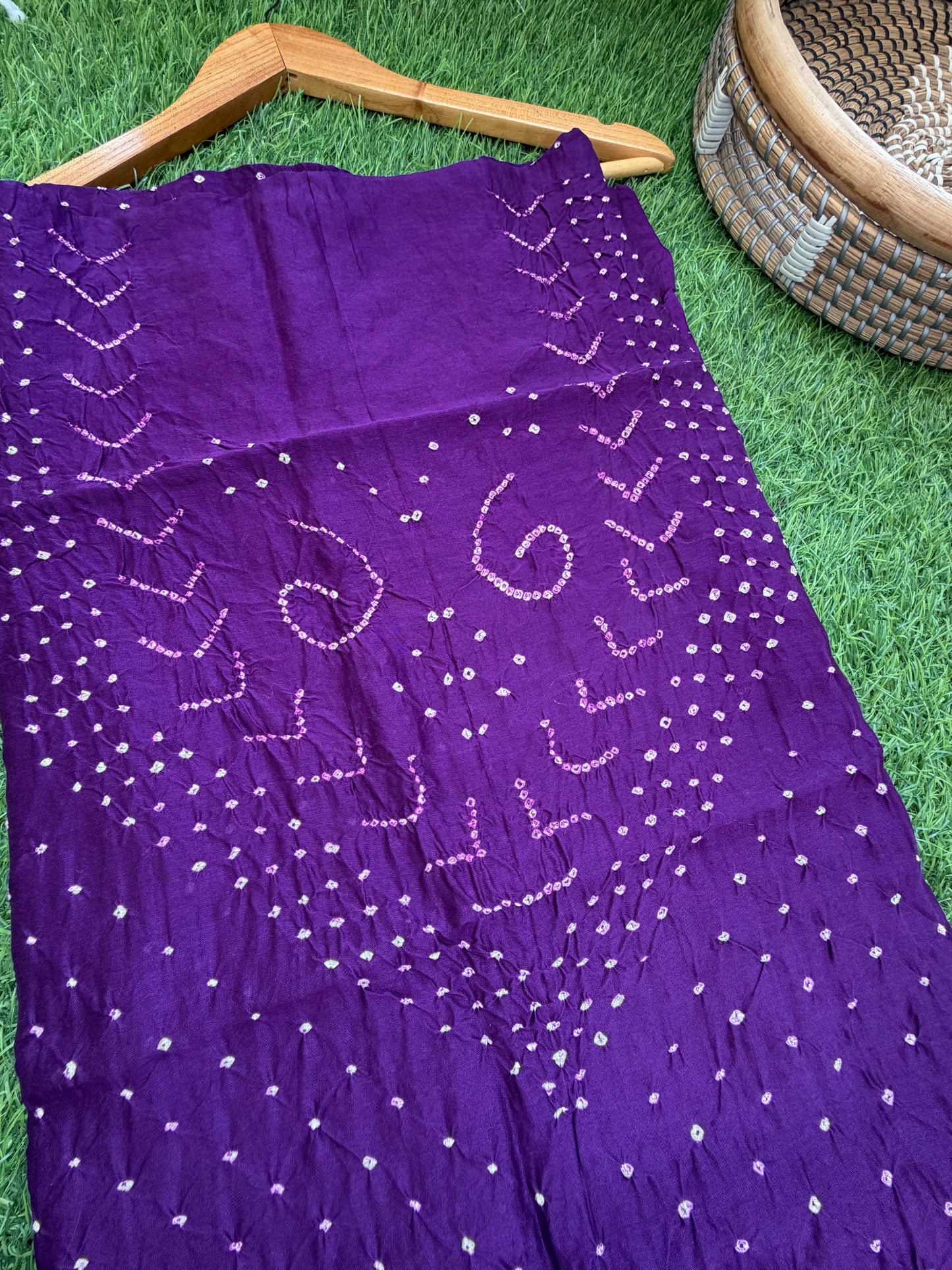 Chanderi Bandhani kurta dupatta