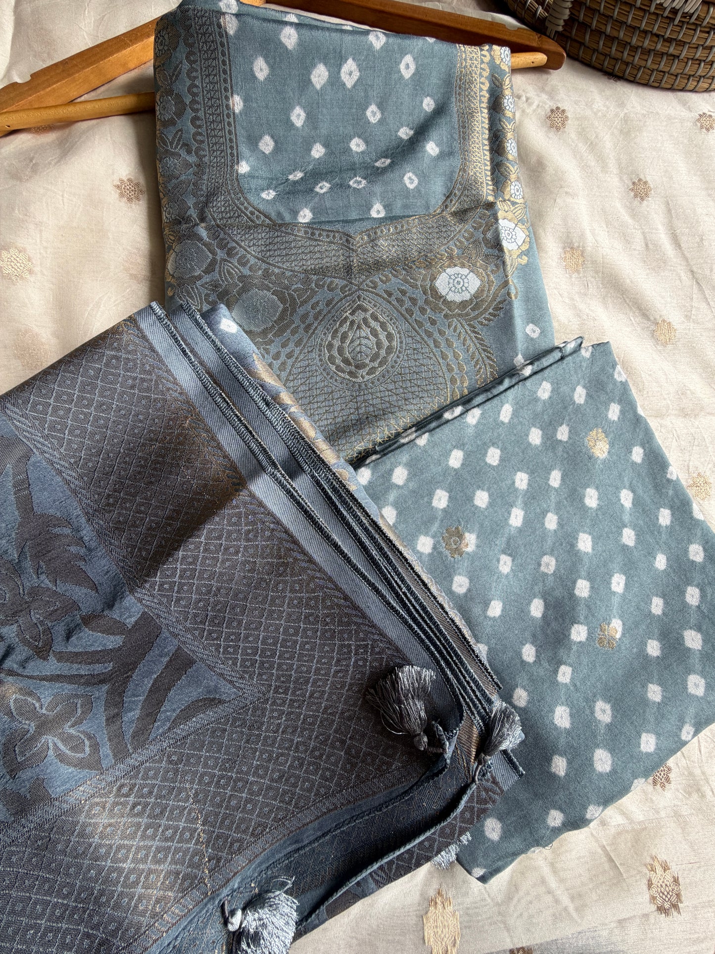 Modal Bandhani kurta bottom dupatta