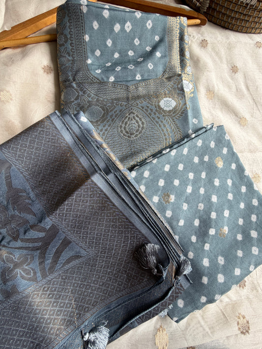 Modal Bandhani kurta bottom dupatta