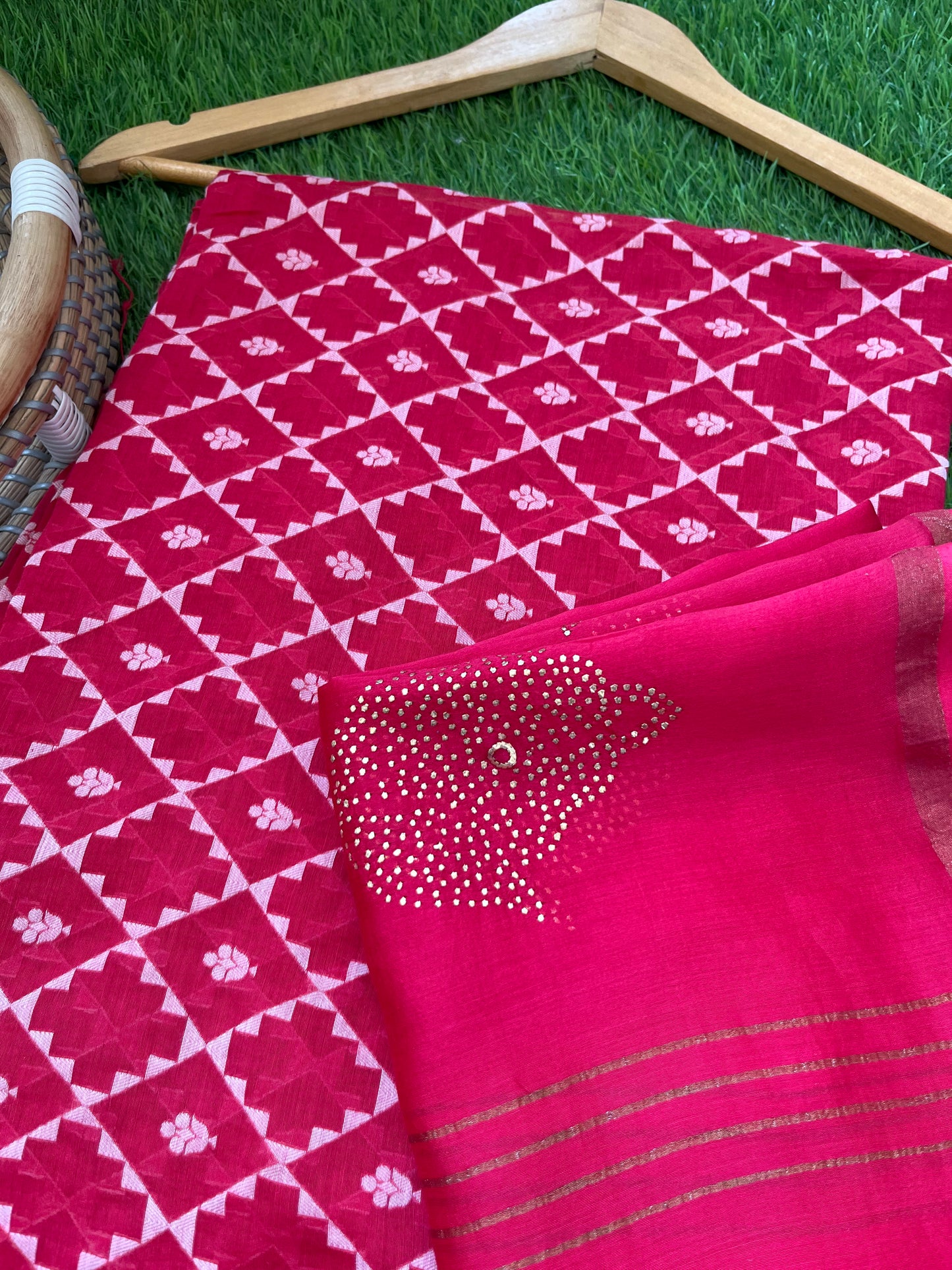 Jaamdani kurta mukaish dupatta