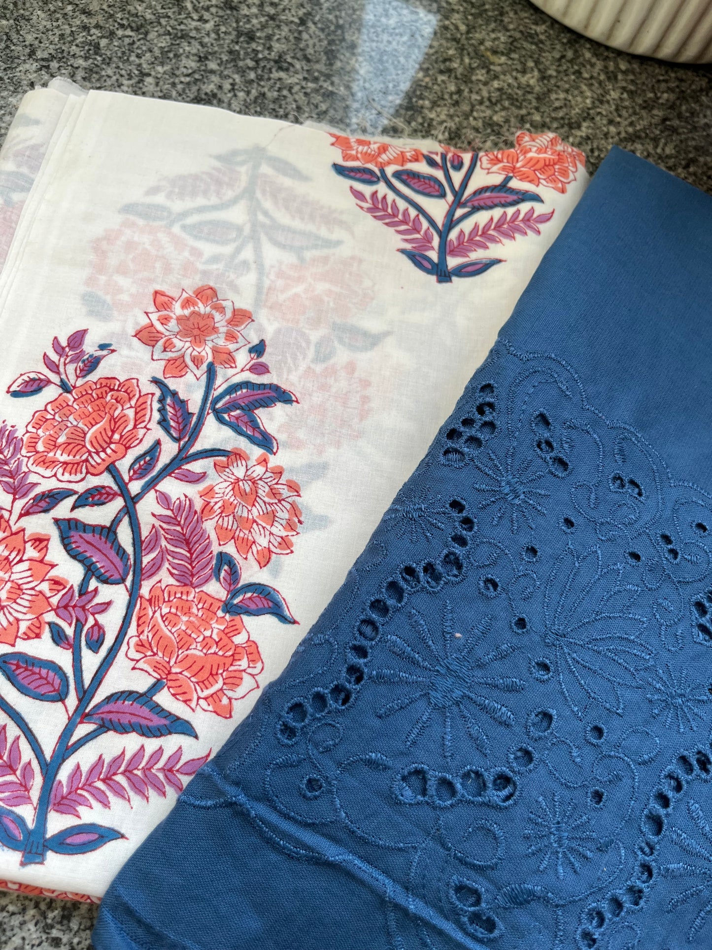 Cotton kurta fabric hakoba Bottom