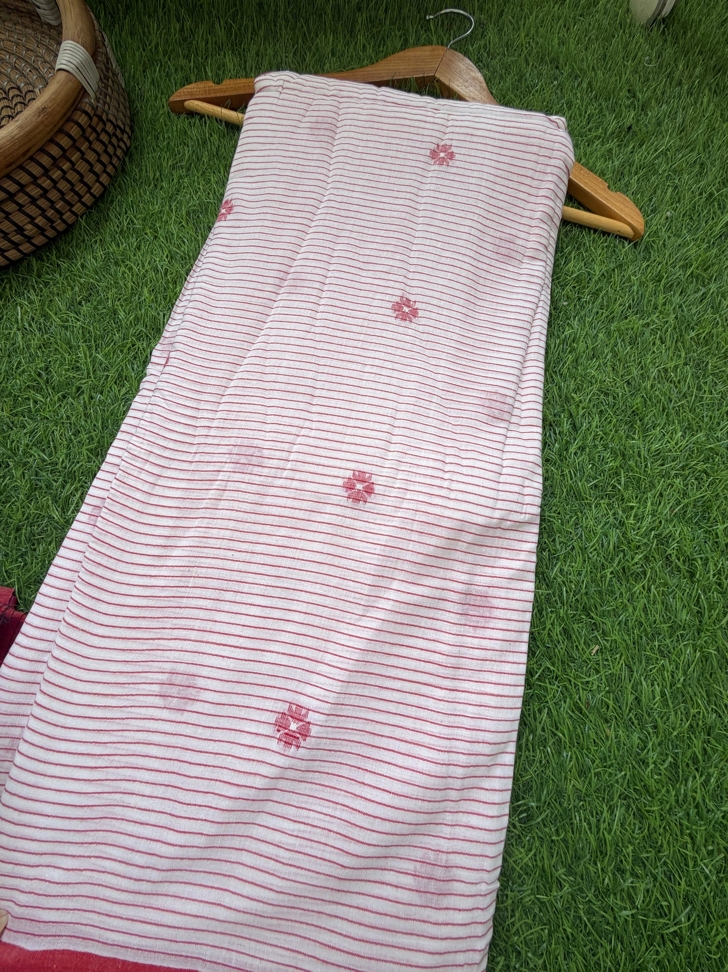 Jaamdani mul fabric