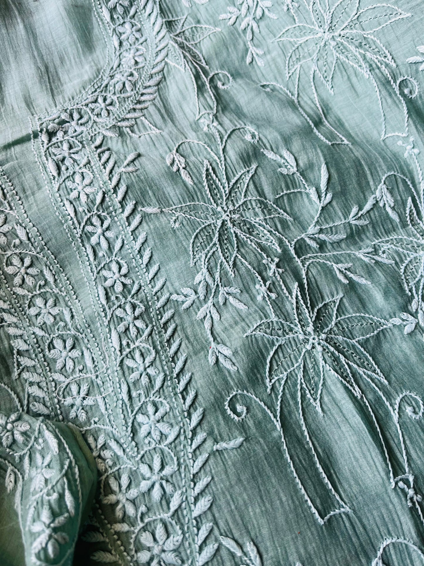 Chanderi Chikankari Kurta Dupatta