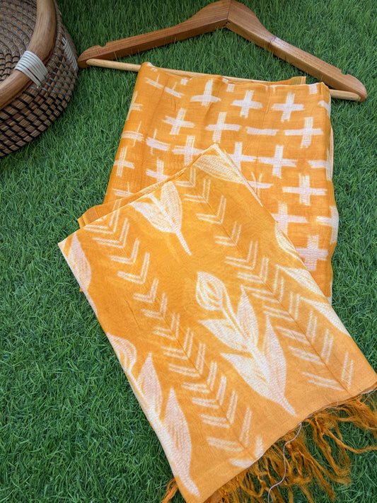 Chanderi Shibori kurta dupatta